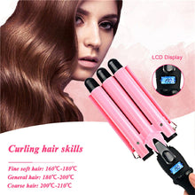 Load image into Gallery viewer, 3 Barrels Hair Curling Iron