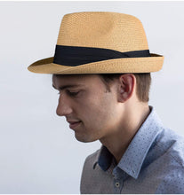 Load image into Gallery viewer, Straw Sun Hat for Men Women Foldable  Beach Hat UPF 50+