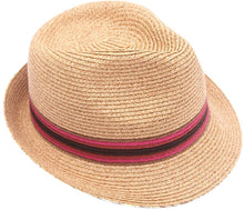 Load image into Gallery viewer, Women Straw Fedora Sun Hat  for Summer