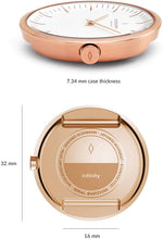 Load image into Gallery viewer, Rose Gold Analog Quartz Watch Leather